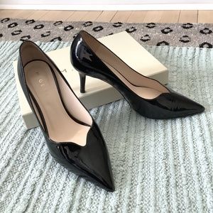 Revista heels in black patent by M Gemí